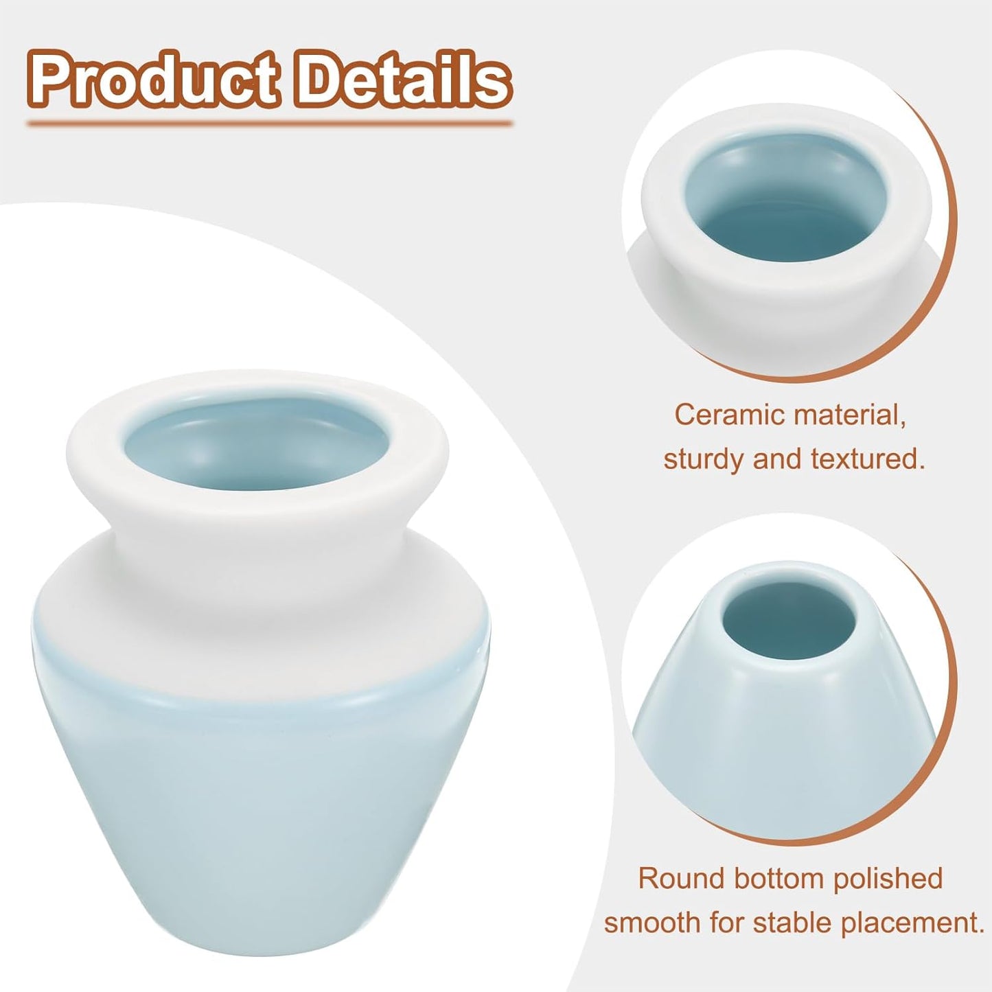 HARFINGTON Ceramic Chasen Stand 73mm Matcha Whisk Holder Teas Set Whisks Stand Traditional Matcha Tea Chasen Holder Tea Set Accessories for Tea Tasting, Light Blue