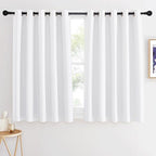 NICETOWN Room Darkening White Curtain by NICETOWN