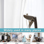 RYB HOME White Curtains 108 inches Long Room Darkening Room Seperating Divider - Image 3