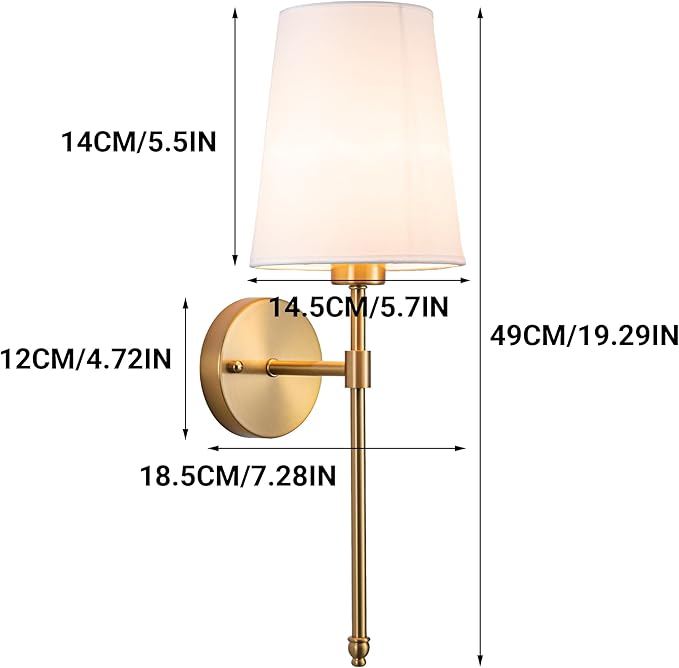 YHCDLAMP Battery Operated Wall Sconces Set of 2, Rechargeable Wireless Wall - Image 7