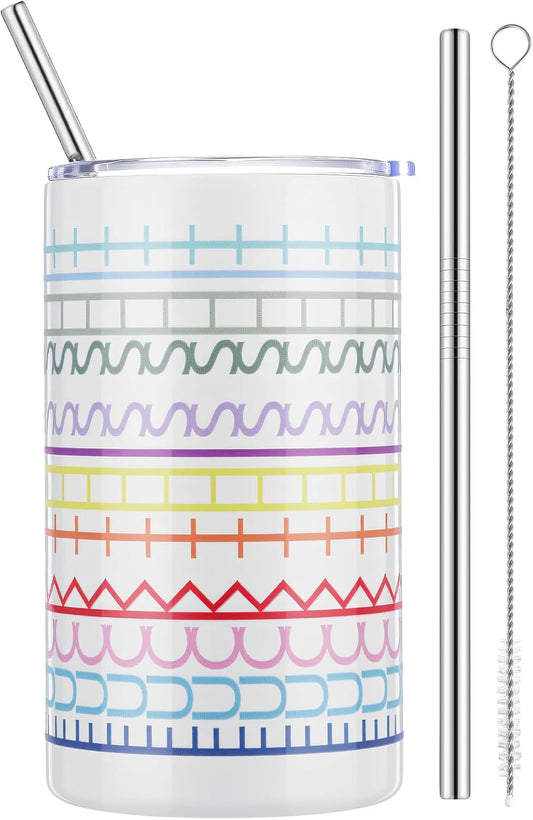 Geiserailie Hidden Message Tumbler Coffee Travel Insulated Mug Skinny Tumbler with Lid and Straw Gift Cup for Bestie Friend Coworker(12 oz)