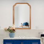 Wood Bathroom Mirror for Wall, 30 x 20 Inch Decorative Wall Mirror - Image 8