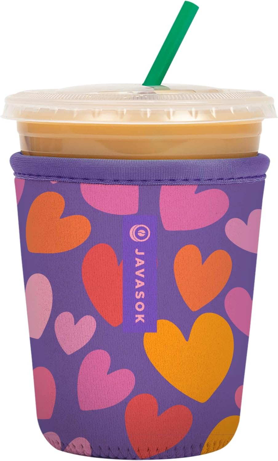 Sok It JavaSok Iced Coffee & Cold Soda Insulated Neoprene Cup Sleeve (Hearty Hues, Small: 16-20oz)