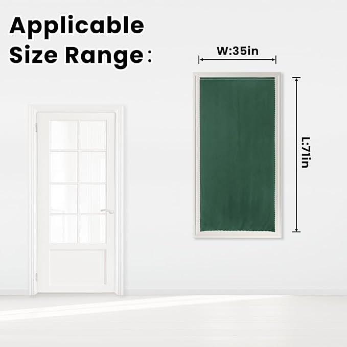 Blackout Curtains for Bedroom Stick On Curtains Window Shades Pull Down - Image 7