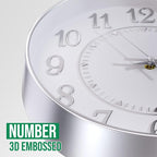 Wall Clock Modern Non-Ticking Battery Operated Silent Wall Clocks Simple Style - Image 6