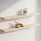 Homeforia Wood 48 inch Floating Shelf, High End Solid Natural Wood 48inch by Homeforia