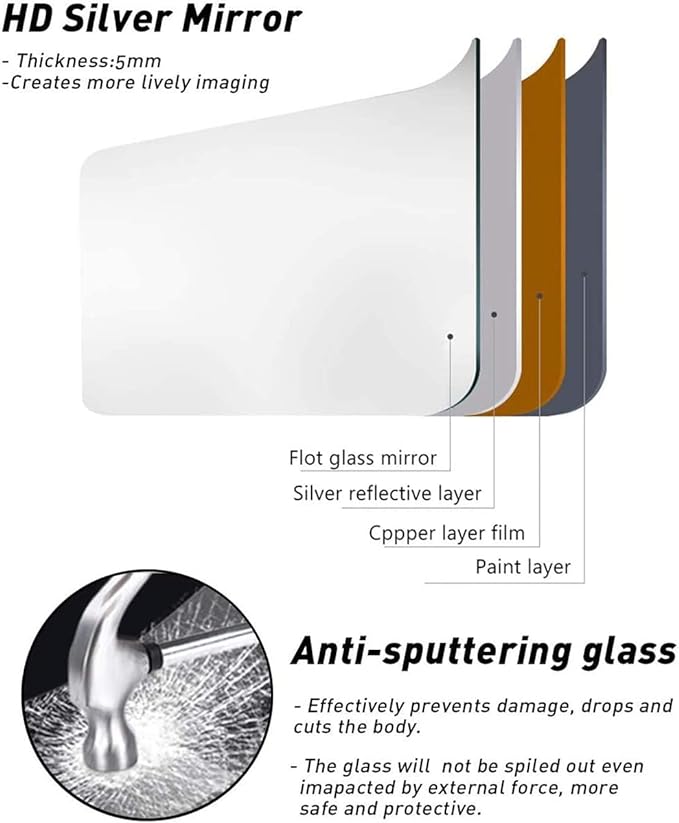 Full Length Mirror, Extra Large Wall Mirrors, Arch-Top Mirrors - Image 7