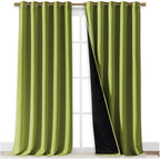 NICETOWN Full Shading Curtains for Windows, Fresh Green, 70 inches W x 95 - Image 2