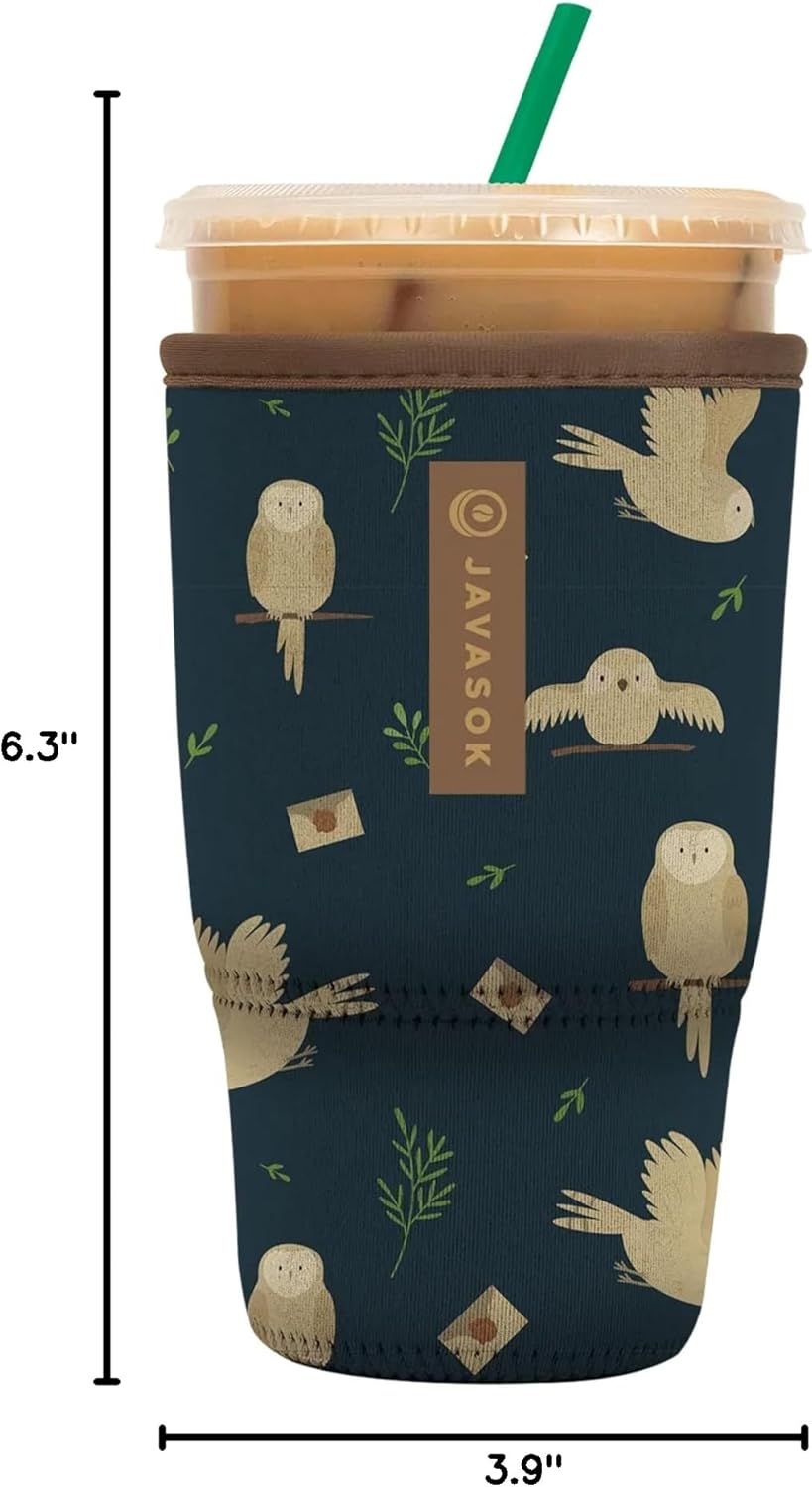 Sok It JavaSok Iced Coffee & Cold Soda Insulated Neoprene Cup Sleeve (Acceptance Letter, Large: 30-32oz)