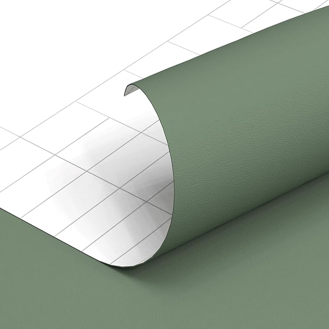 Yancorp 16"x120" Matte Sage Green Peel and Stick Wallpaper Removable Contact - Image 5