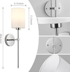 Battery Operated Wall Sconces Set of Two, - Image 6