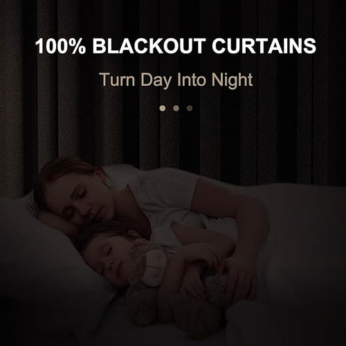 100% Blackout Shield Olive Green Linen Blackout Curtains - Image 2
