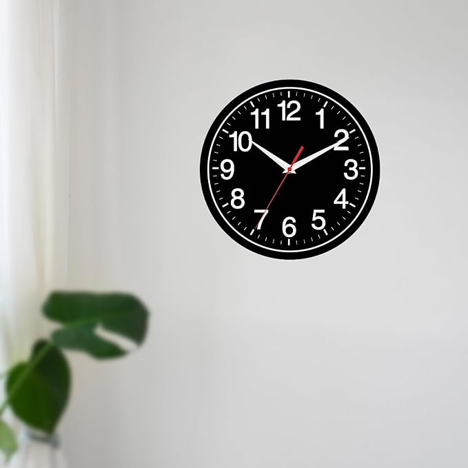 Rohioue Wall Clock Modern 8 Inch Battery Operated Silent Non Ticking Small - Image 4