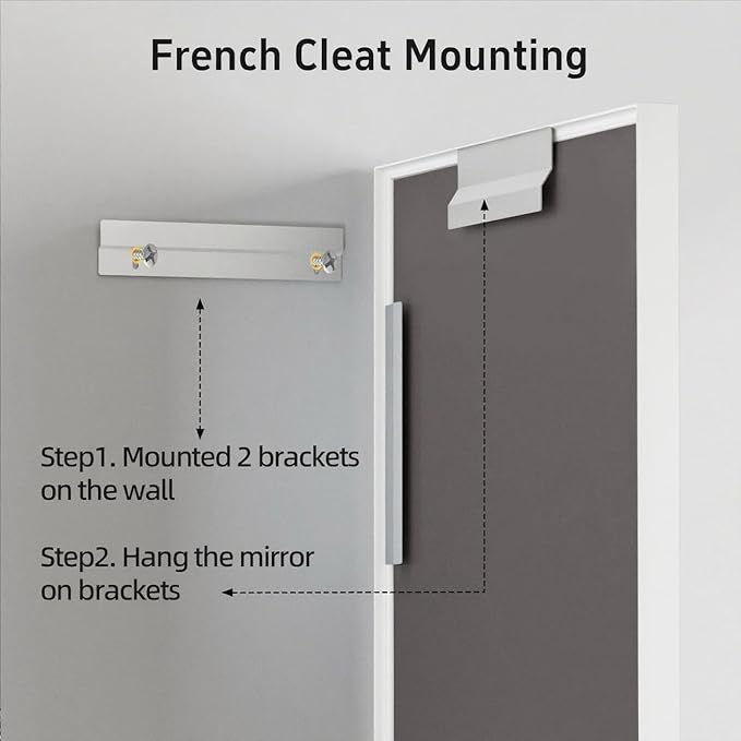24x32 Inch White Bathroom Mirror, Wall Mounted Bathroom Vanity Mirrors - Image 6