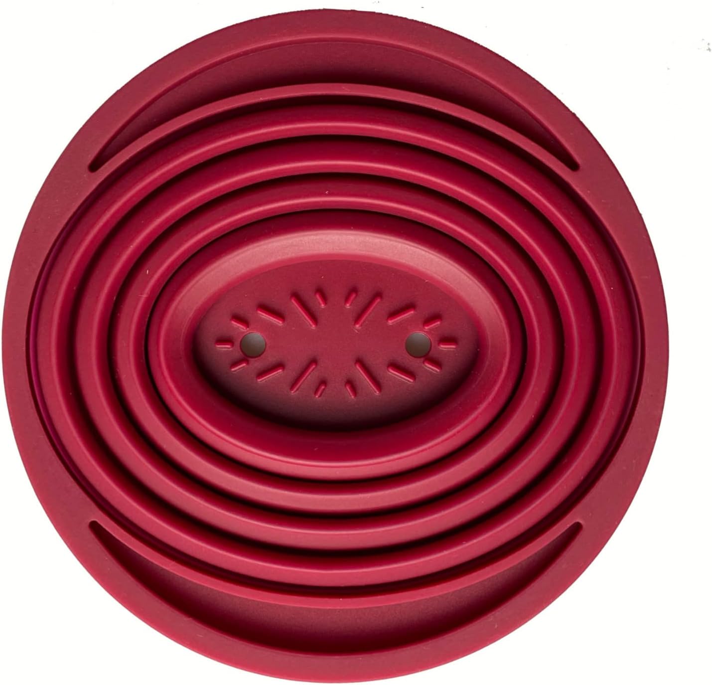 2 Pieces Attsky Collapsible Pour Over Coffee Dripper for Camp Coffee, Reusable Silicone Coffee Filter Holder for Camping Red