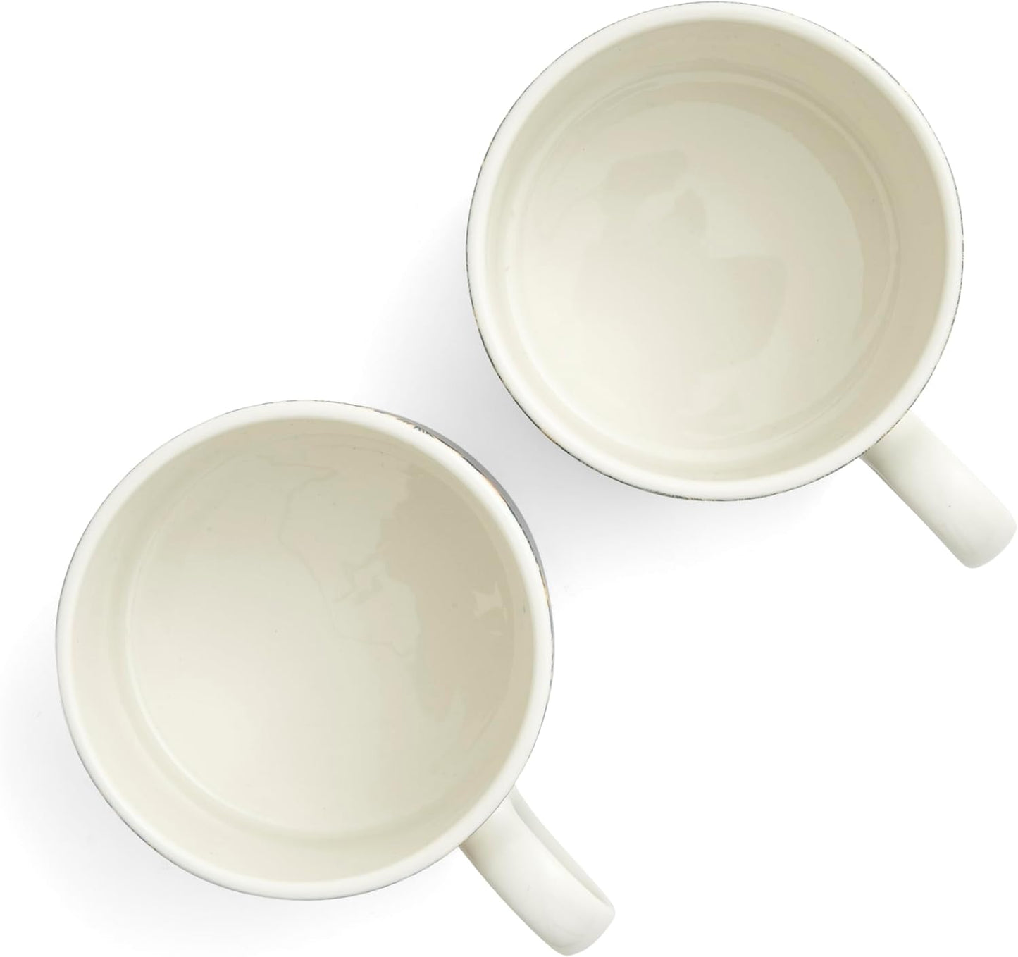 Spode Morris & Co 12oz Mug, Set of 2 - Porcelain Drinkware for Tea or Coffee, Microwave & Dishwasher Safe Cups for Kitchen Shelf Display or Home Coffee Bar Accessories (Seaweed & Pimpernel)