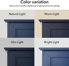 VANIRROR Navy Blue Bathroom Cabinet Wall Mounted - Image 3