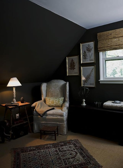 118"x17.7" Black Peel and Stick Wallpaper Black Contact Paper Decorative Self - Image 2