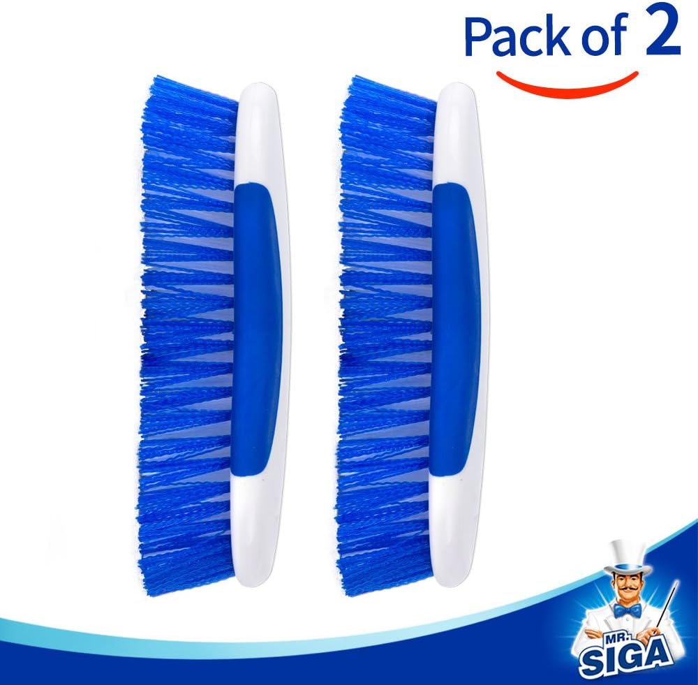 MR.SIGA Multi Purpose Heavy Duty Scrub Brush - Pack of 2
