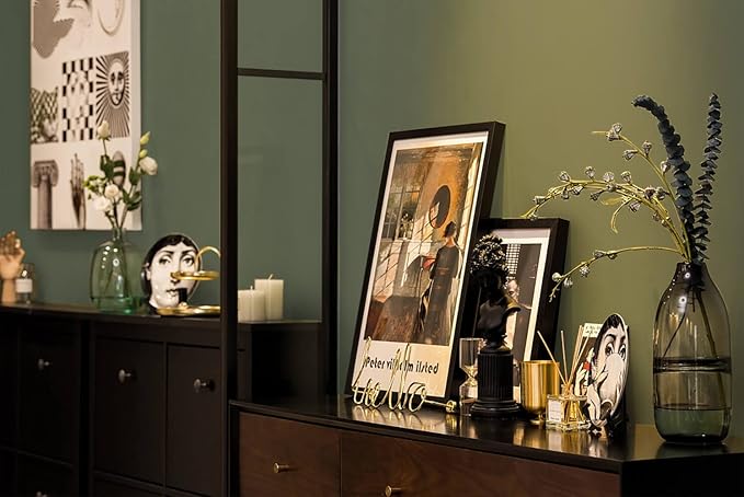 Dimoon 118''x17.7'' Green Peel and Stick Wallpaper Contact Paper Modern Self - Image 8