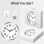 AKCISOT Wall Clock 10 Inch Silent Wall Clocks Battery Operated Non Ticking - Image 7