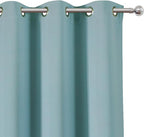 LEMOMO Stone Blue Thermal Blackout Curtains/42 x 72 Inch/Set of 2 Panels Room - Image 7