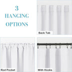 RYB HOME White Curtains Drapes - Image 4