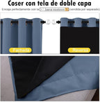 NICETOWN Full Shade Curtain Panels 84 inches Long, Pair of Energy Smart & Noise - Image 5