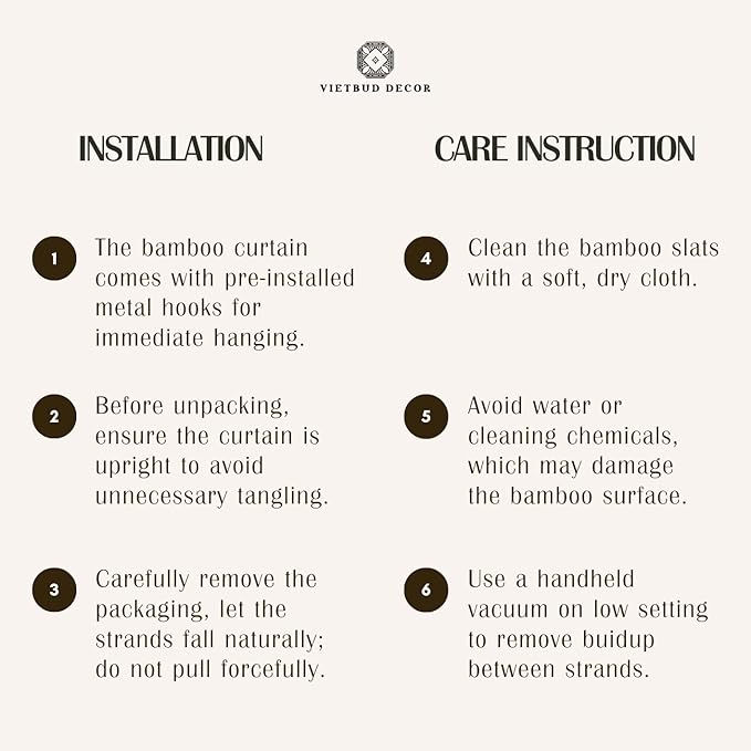 Vietbud Décor Fishing Art Bamboo Beaded Curtains - Image 8