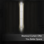 LEMOMO Blackout Curtains 52 x 45 inch/Beige Curtains Set of 2 Panels/Thermal - Image 3