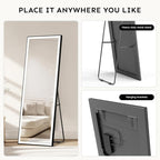 Kosmonia 71x28 Full Length Mirror, Dimmable 3 Color LED Light w/Light Memory - Image 5