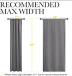 NICETOWN Short Curtains, Home Decoration Thermal Insulated Rod Pocket Blackout - Image 7