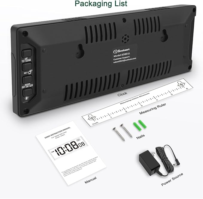 Soobest LED Digital Wall Clock - Image 6