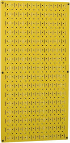 Wall Control Pegboard 32in x 16in Yellow Metal Pegboard Tool Board Panel by Wall+Control