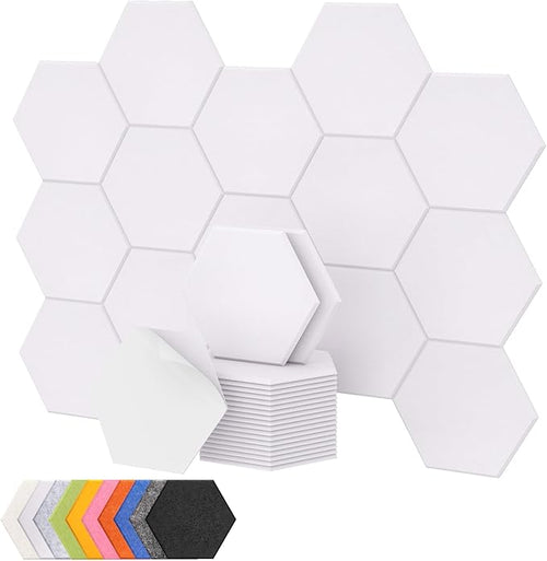 18 Pack High Density Hexagon Acoustic Panels, TONOR 12"x 10"x 0.4" Soundproof by TONOR