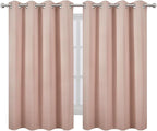 LEMOMO Blush Thermal Blackout Curtains/52 x 54 Inch/Set of 2 Panels Room - Image 2