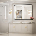 40X30 Inch Black Bathroom Mirror - Image 2
