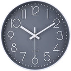 jomparis Wall Clock 12 Inch Non-Ticking Silent Battery Operated Round Wall by JOMPARIS