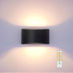 KICAAO Modern LED Wall Sconce, Warm White 3000K, Hardwired Indoor Black Wall - Image 2