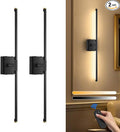 SAIMAND Wall Sconces Set of 2 Battery Operated, Wireless USB 8000mAh by SAIMAND