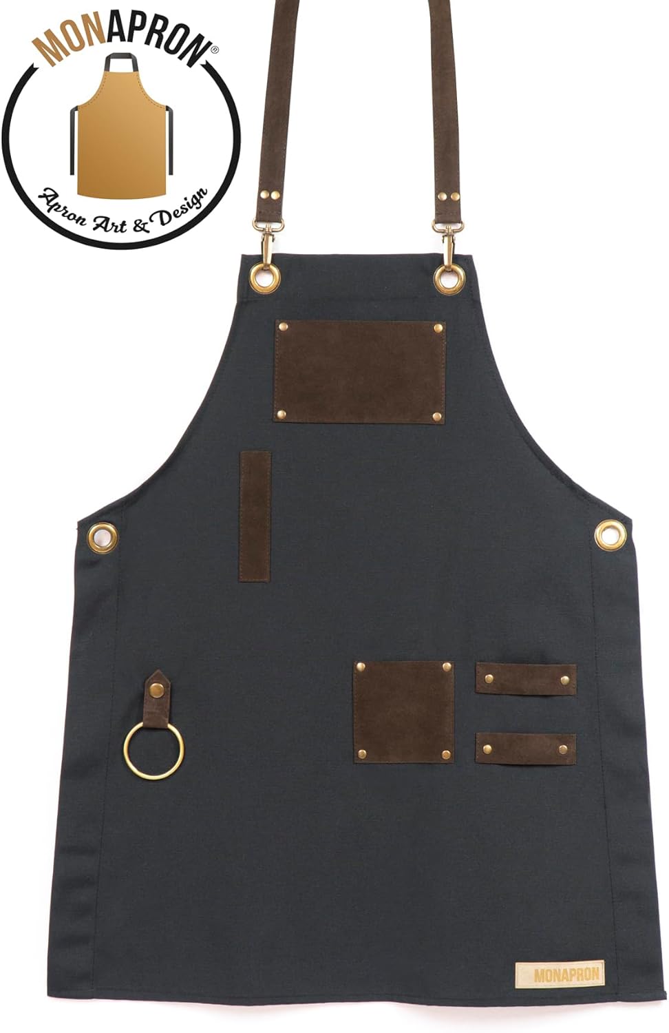 Men and Women Apron for Kitchen, Gardening, Artist, Chef, Work | Canvas, Waterproof, Adjustable Straps Unisex