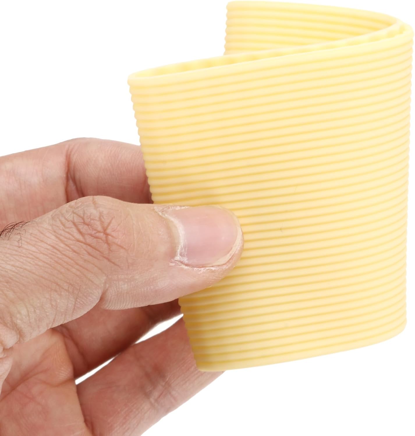 uxcell 3Pcs Coffee Cup Sleeve, Silicone Cup Sleeve Non-slip Glass Water Bottle Mug Sleeves Yellow