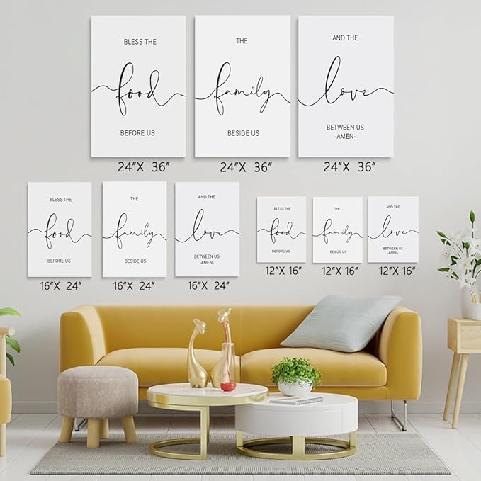 GUBIYU Dining Room Wall Art Decor Home Family Wall Pictures - Image 3