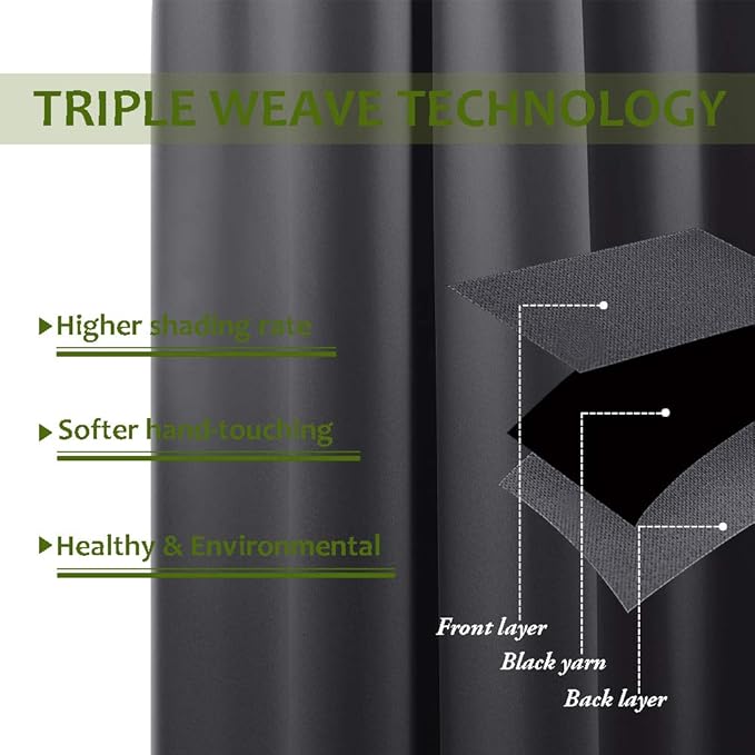 NICETOWN Wall Curtain for Bedroom, Room Divider Curtain for Doorways, Vertical - Image 3
