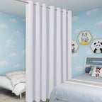 BONZER Extra Wide Room Divider Curtain Screen Partitions Light Reducing Wall - Image 4