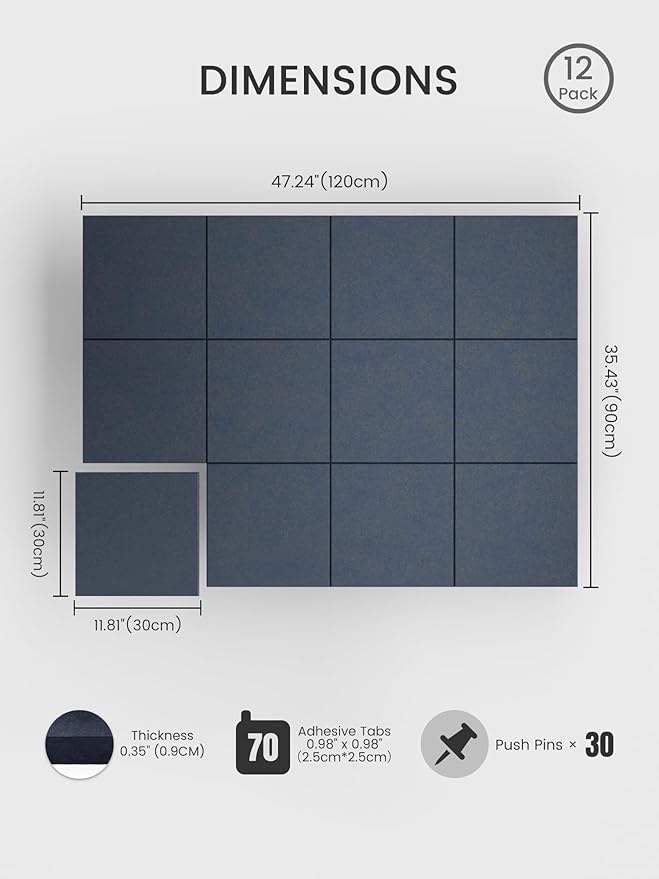 Bumusty Large Cork Board 48" x 36" Alternative - Image 2