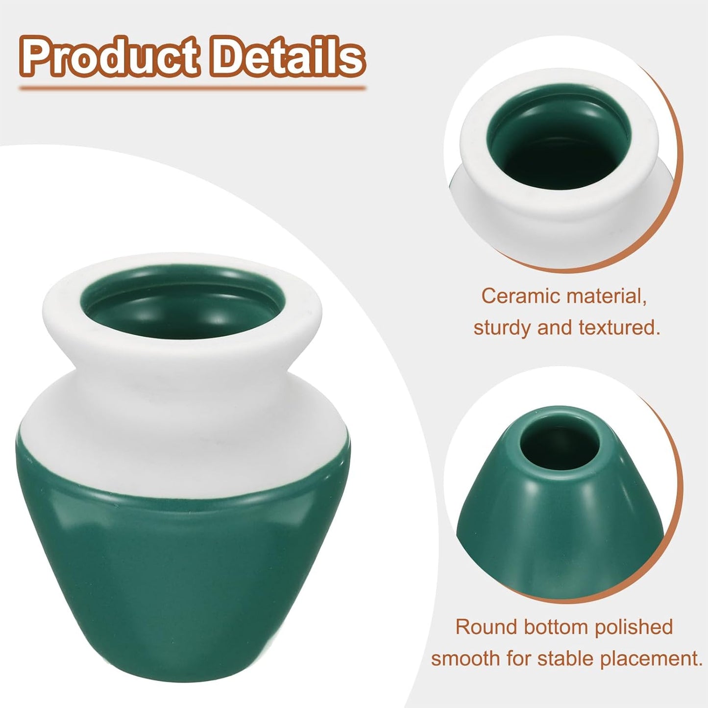 HARFINGTON Ceramic Chasen Stand 73mm Matcha Whisk Holder Teas Set Whisks Stand Traditional Matcha Tea Chasen Holder Tea Set Accessories for Tea Tasting, Dark Green