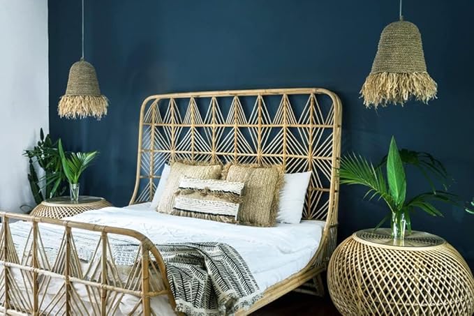 Safiyya 118"x17.7" Dark Blue Peel and Stick Wallpaper Blue Contact Paper Solid - Image 6