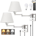 TRLIFE Wall Sconces Plug in, Remote Control Dimmable Wall Sconce and Adjustable by TRLIFE