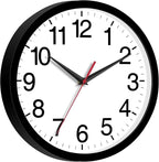Rohioue Wall Clock Modern 10 Inch Black Battery Operated Silent Non Ticking - Image 6